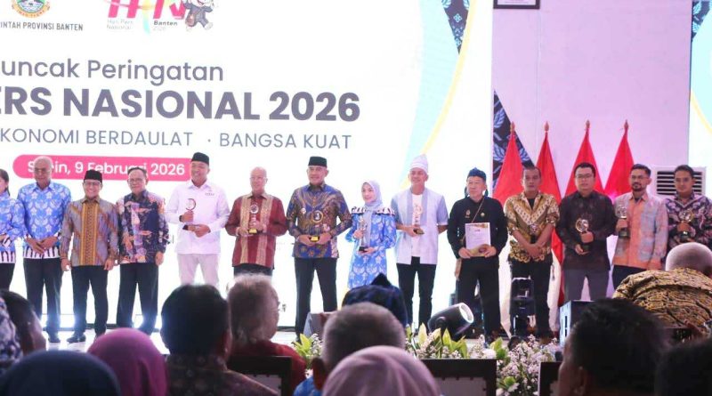 Bupati Serang Ratu Zakiyah Raih Penghargaan Golden Award PWI di Acara HPN 2026