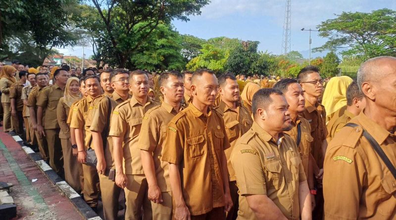 BPKAD Provinsi Banten Perkuat Kekompakan ASN melalui Apel Gabungan dan Halalbihalal