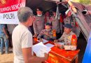 Korbrimob BKO Polda NTT Layani dan Data Bantuan Logistik Warga Terdampak Gempa
